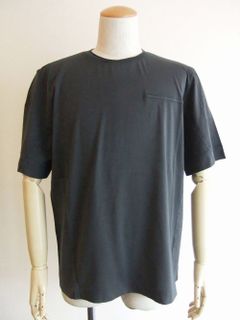 スプレーPRINT クルーネック  Tシャツ   ( グレー )