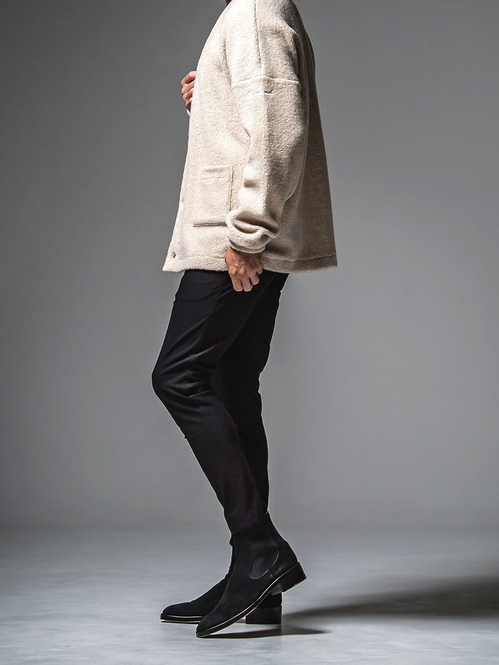 CHRIS EASY HEAT TUCK PANTS   (ブラック)  スラックス イージー タックパンツ