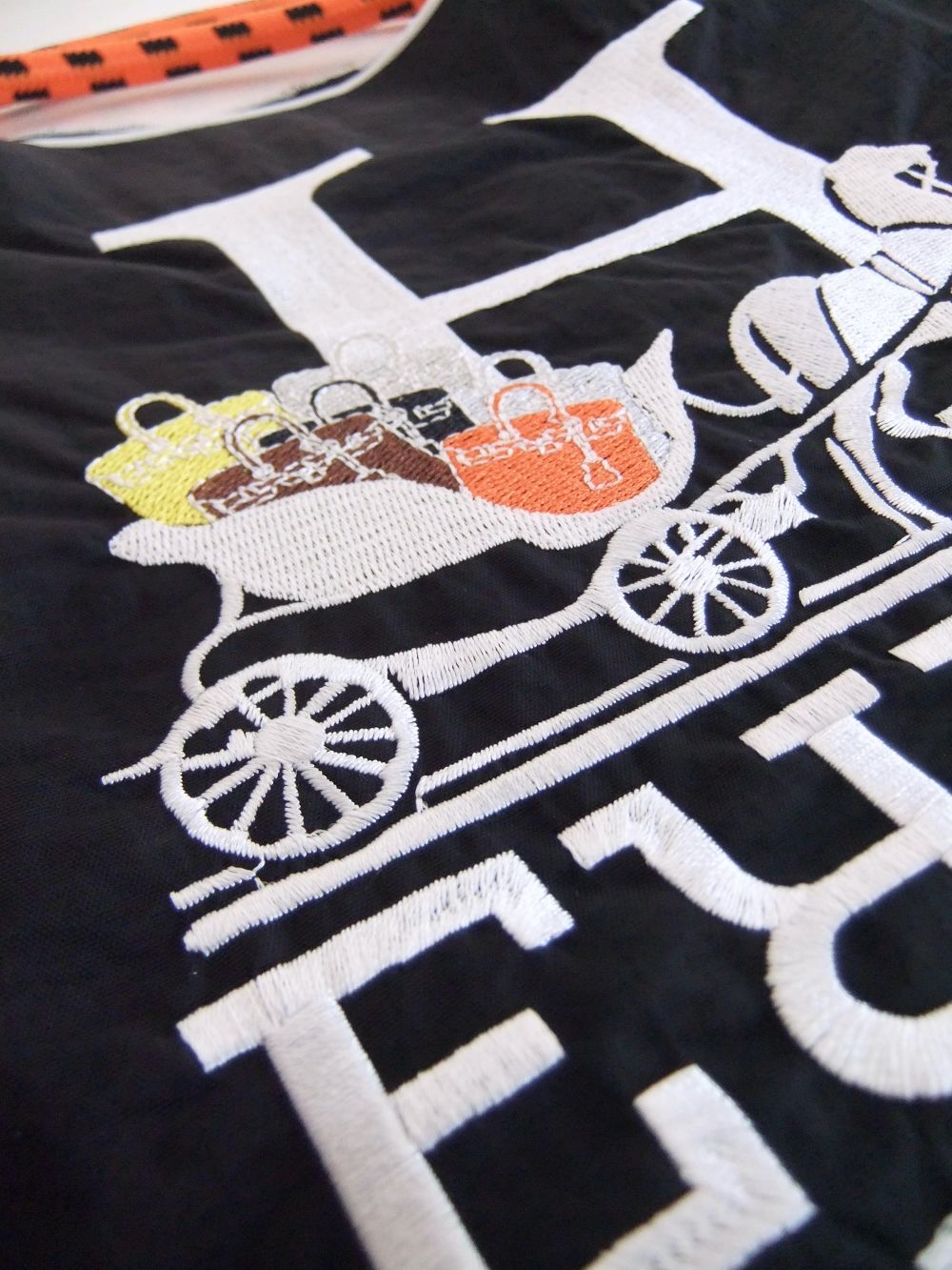 【MICALLE MICALLE Account】 HOMMAGE HORSE TOTE BAG  (ブラック) オマージュ トートバッグ  MAB107GDE