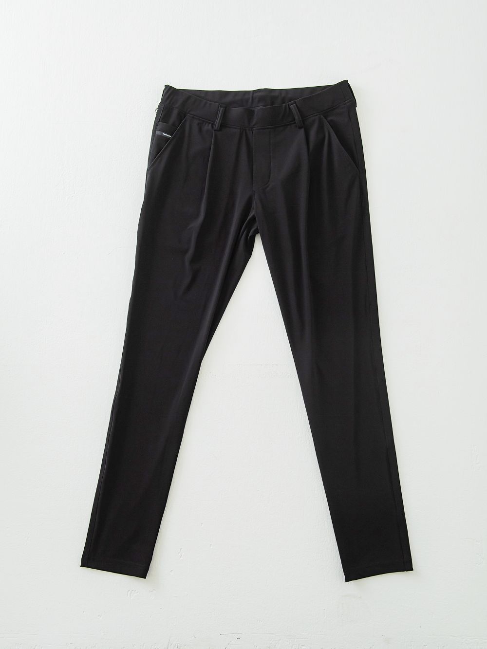 CHRIS EASY TUCK PANTS スラックス イージー タックパンツ (ブラック)