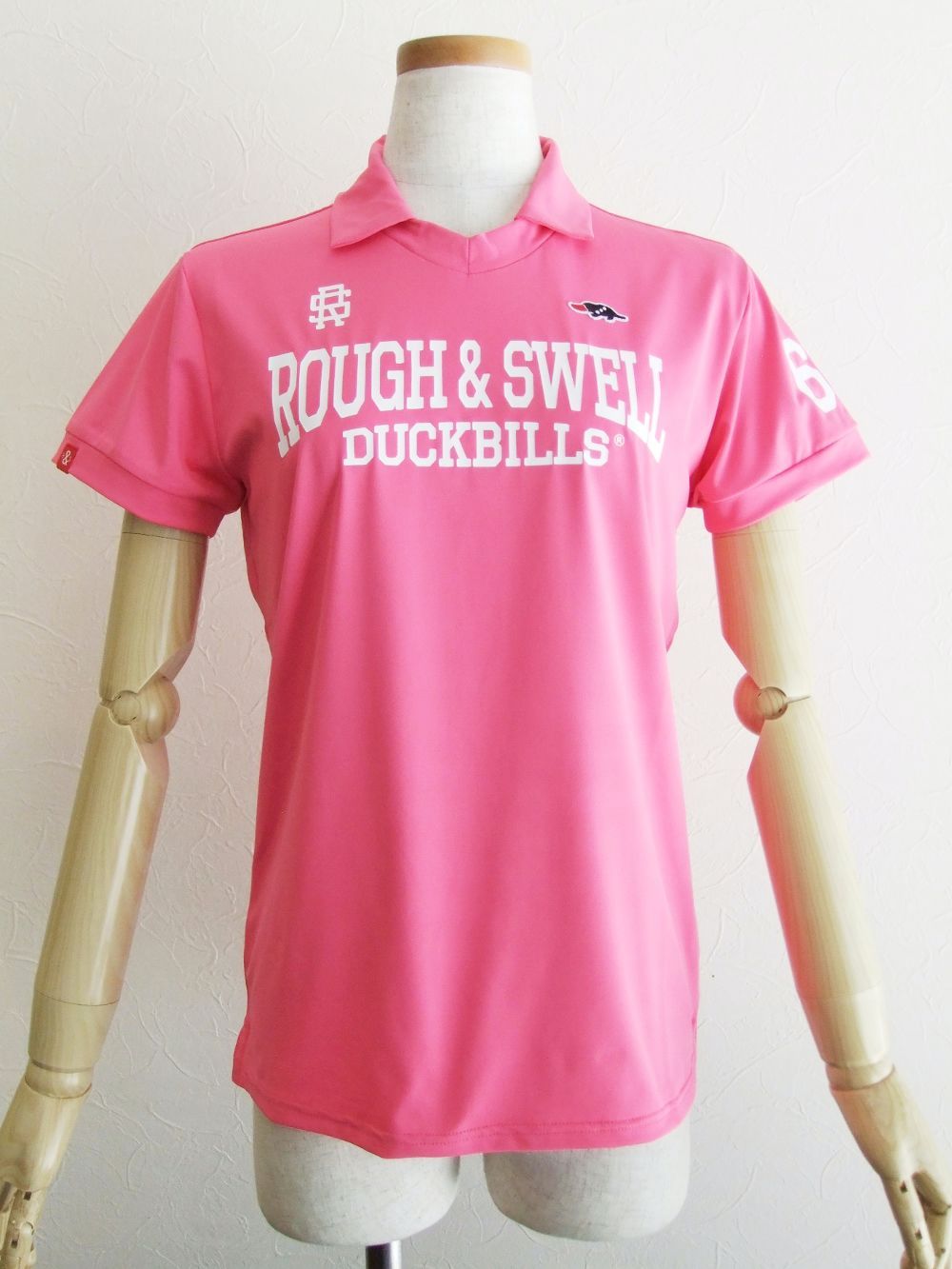 【LADIES】DUCKBILLS SKIPPER W.  (ピンク)   半袖スキッパーポロ  RSL-21012