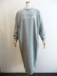 【MOOLA】 ニードル スウェット ワンピース   820409