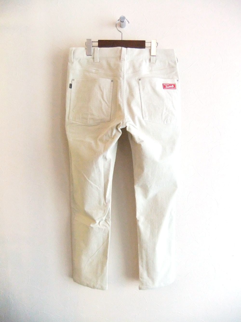 HIGHLANDS PANTS  (アイボリー) コットンストレッチ コーデュロイ 5Pパンツ   RSM-25267
