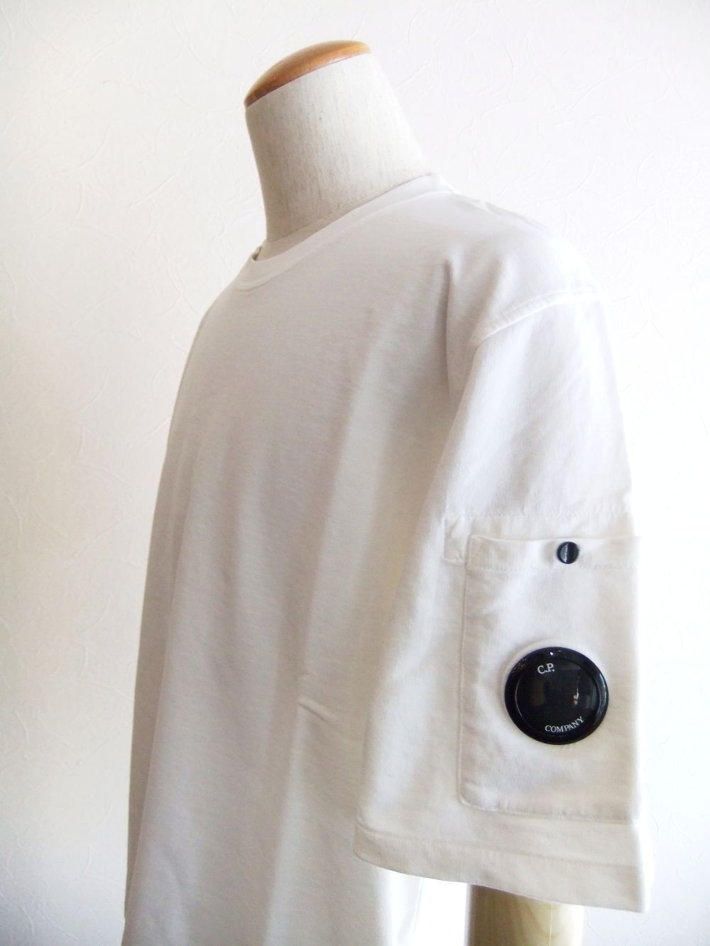 LIGHT FLEECE S/S SWEATSHIRT  (ホワイト) クルーネック半袖 スウェットシャツ