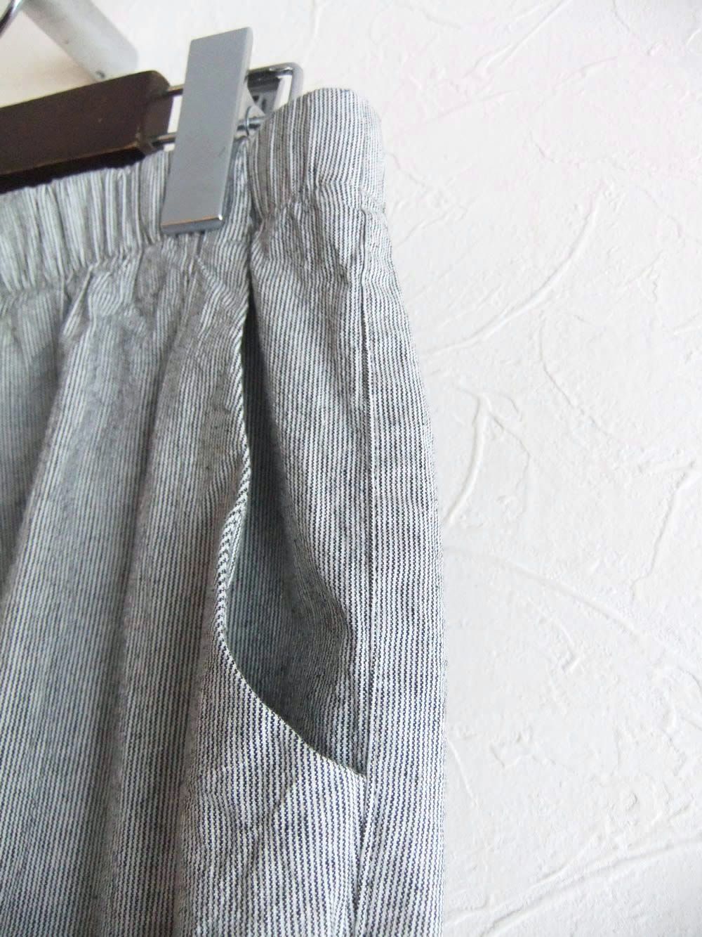 COTTON LINEN EASY PANTS   ロールアップ イージーパンツ  625605