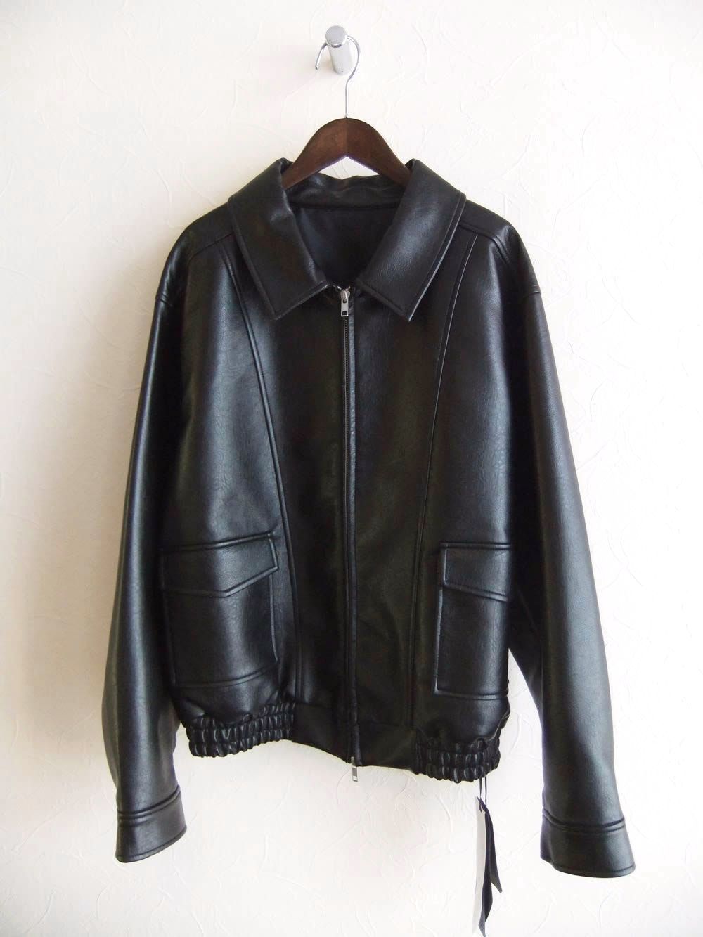 フェイクレザー ZIP ブルゾン    MMH106JDC