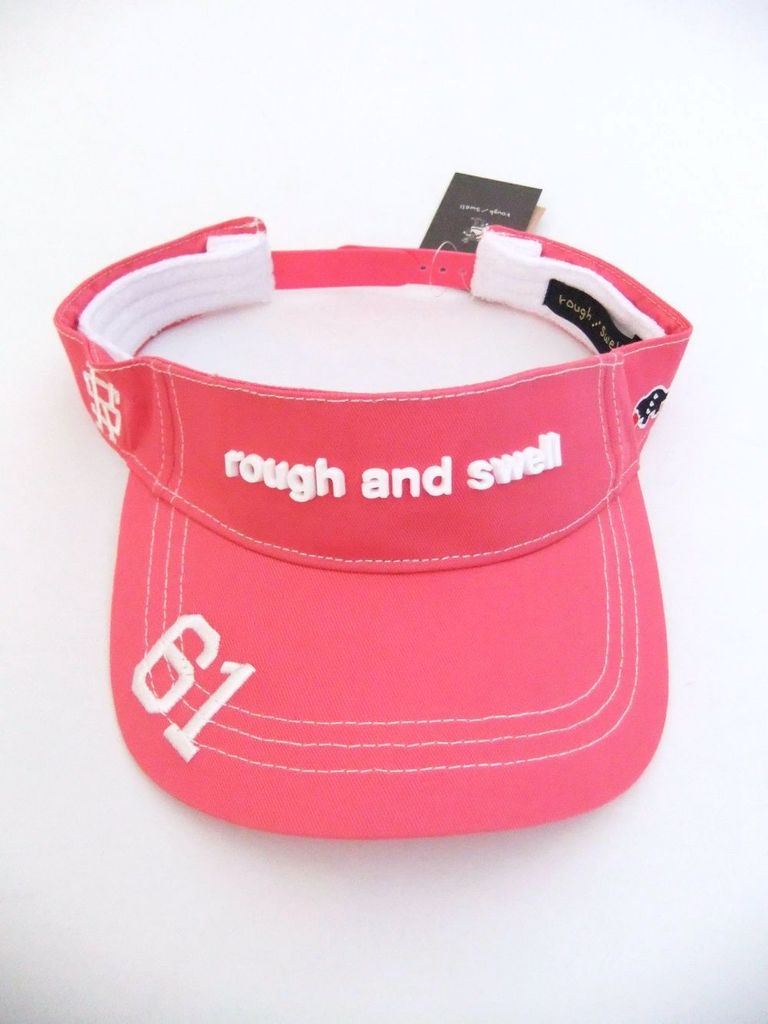 Rough Swell Simple Logo Visor ピンク ロゴ入りサンバイザー Rsa 4 444glad