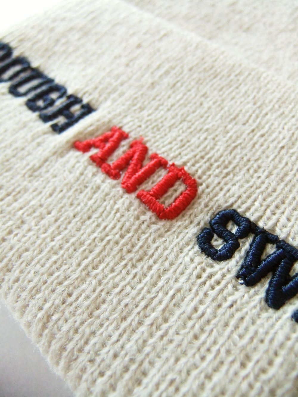 OXFORD BEANIE   (アイボリー)  ロゴニットキャップ    RSA-22204