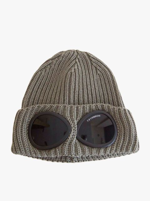 EXTRAFINE MERINO WOOL GOGGLE BEANIE ゴーグル ニット帽 (ダークグレー)