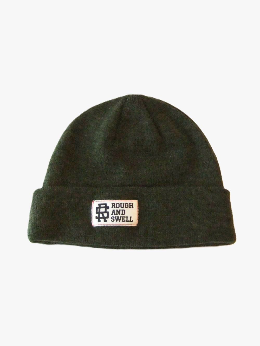 BASIC BEANIE   ロゴ ニットキャップ  ( オリーブ )   RSA-26207