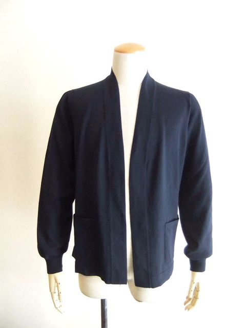 ボタンレスカーディガン  (ネイビー)