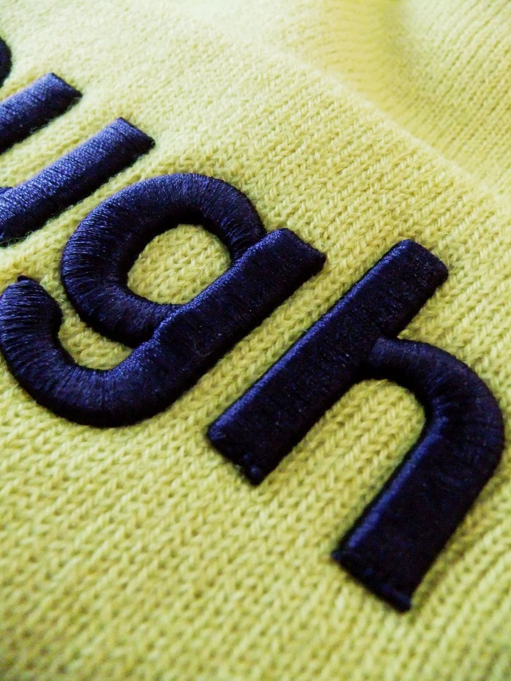 BIG LOGO BEANIE   (イエロー)  ロゴニットキャップ    RSA-21203