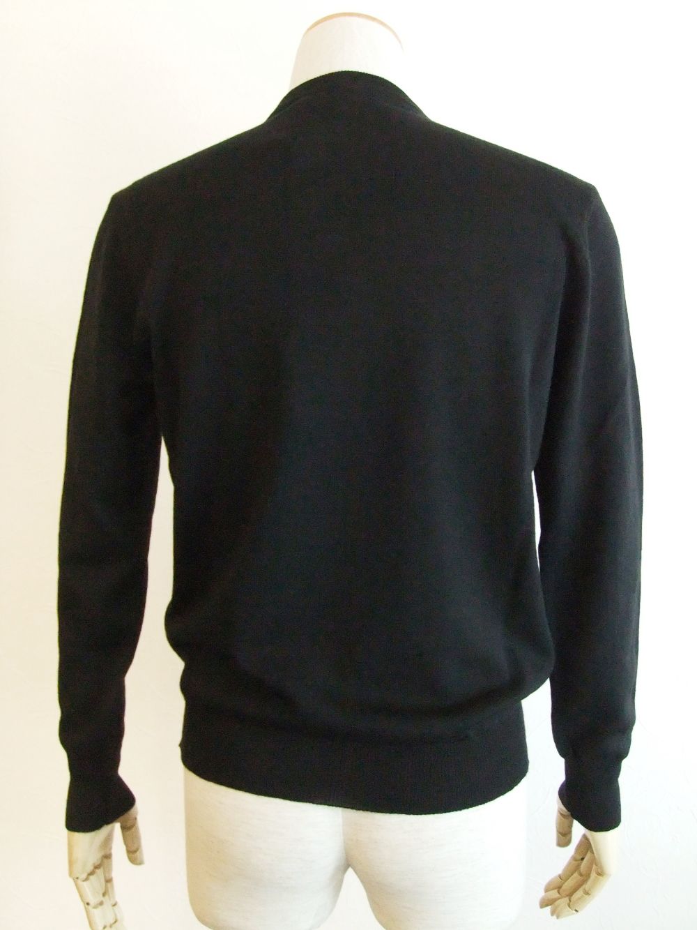 WOOL CREW NECK SWEATER  ( ブラック ) ウール クルーネックセーター
