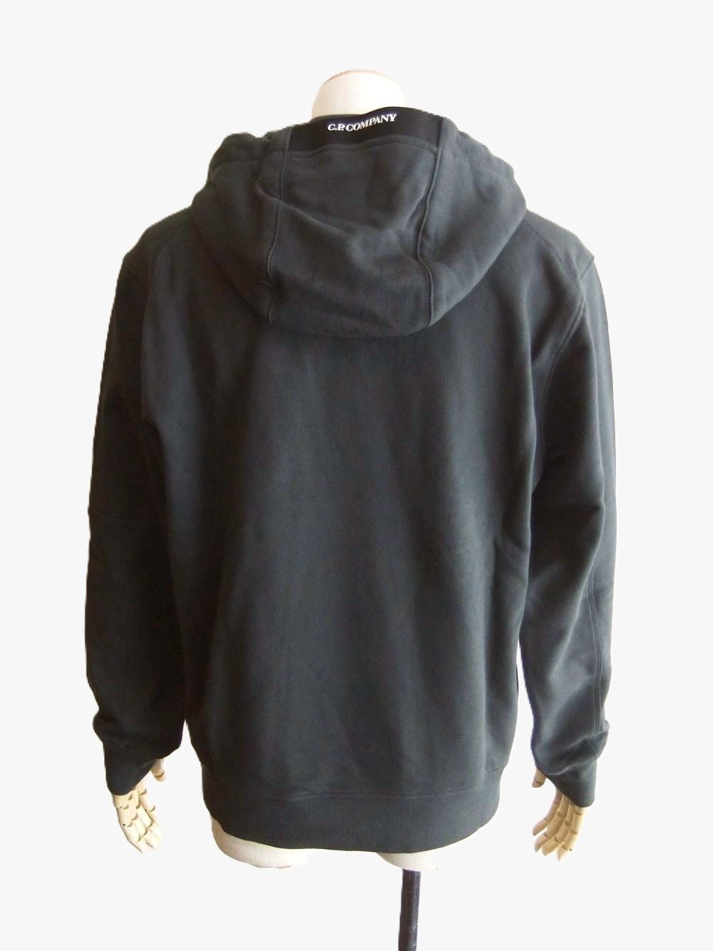 DIAGONAL RAISED FLEECE HOODED LENS SWEATSHIRT (ダークグレー) フーデッド スウェットシャツ