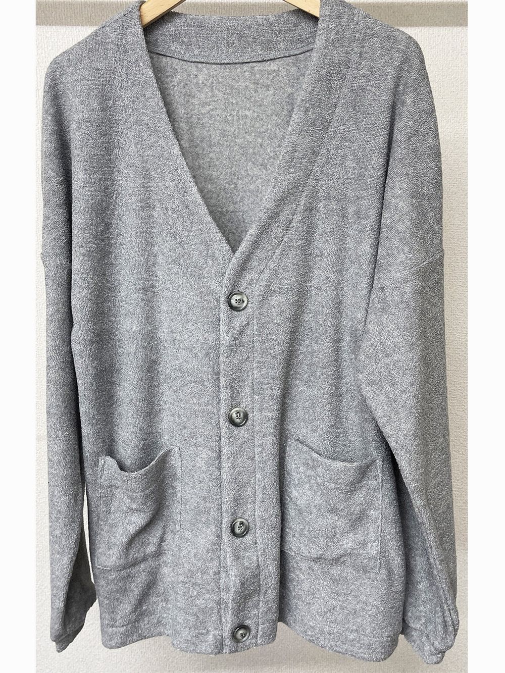 WEST pile cardigan (グレー)  パイルカーディガン