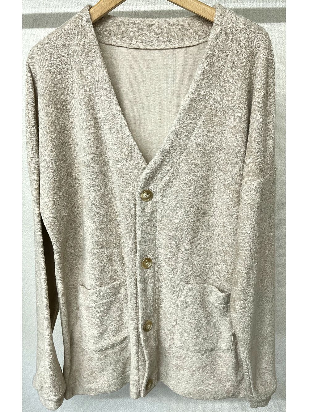 WEST pile cardigan (ベージュ)  パイルカーディガン
