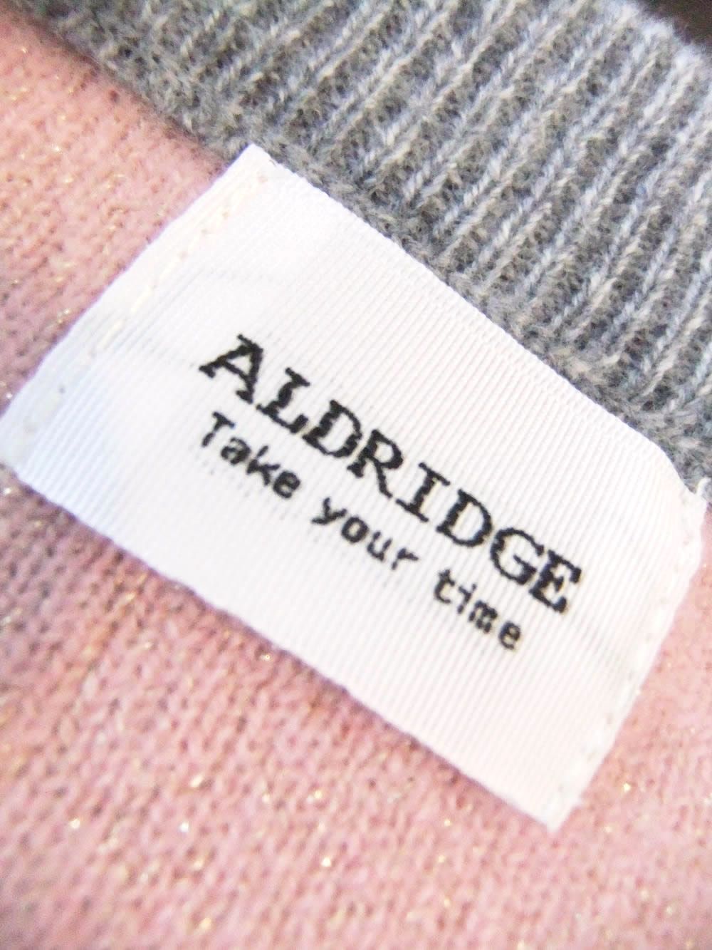 クレリック クルーネック ラメ入り ウール カーディガン  A147107M