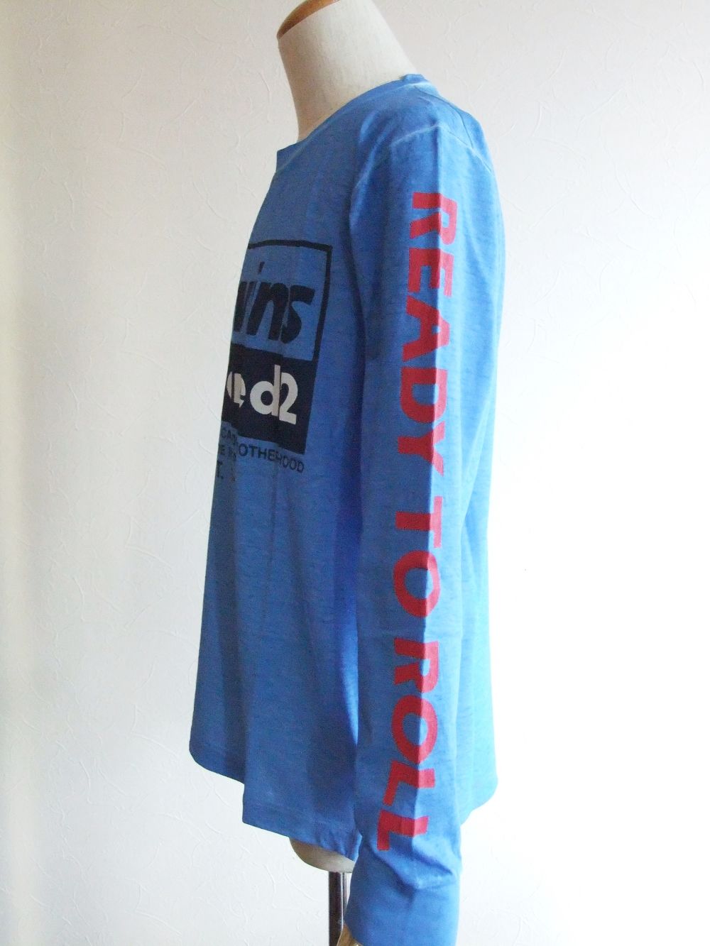 D2 Twins Long Sleeve T - Shirt  (ブルー)  長袖Tシャツ   S74GD0869