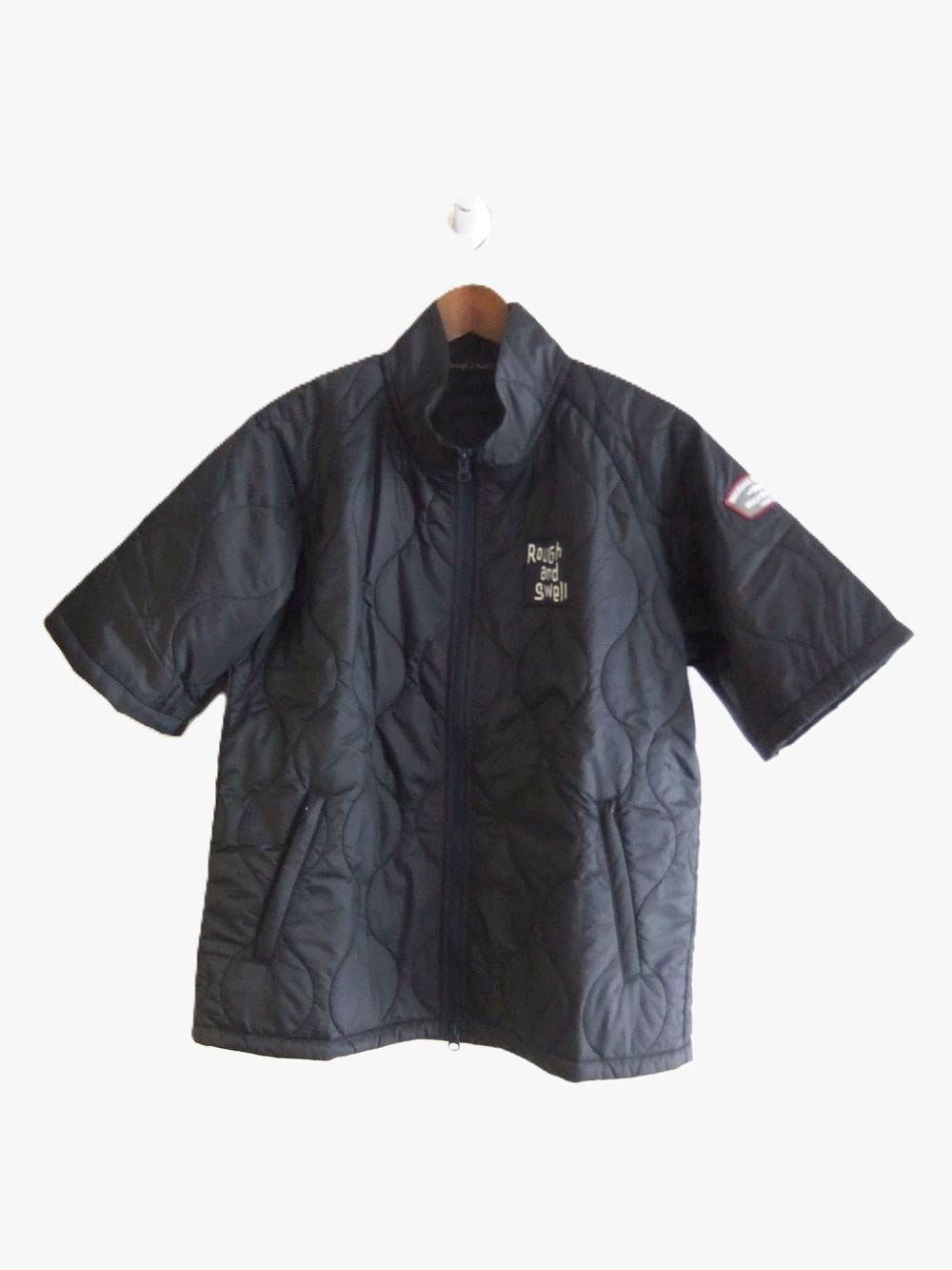 WAVY JACKEY S.S  (ネイビー)  中綿入り 半袖ブルゾン    RSM-26253