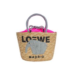【MICALLE MICALLE Account】 HOMMAGE SMALL BASKET BAG 小 (ピンク×グレー) オマージュ バスケット バッグ  MAB101GEB
