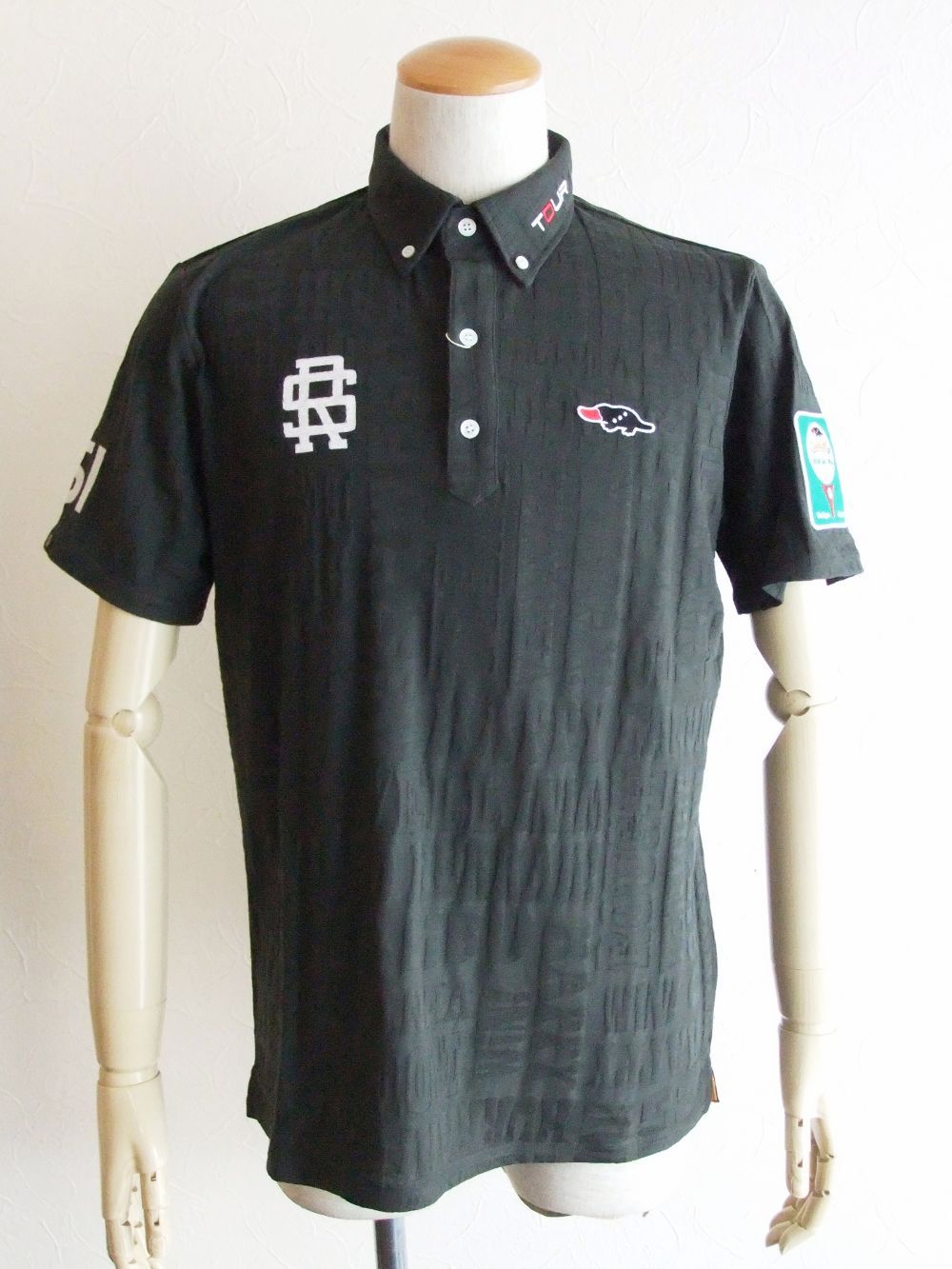 JACQUARD POLO   クレイジーロゴ柄 半袖ポロ  RSM-22011