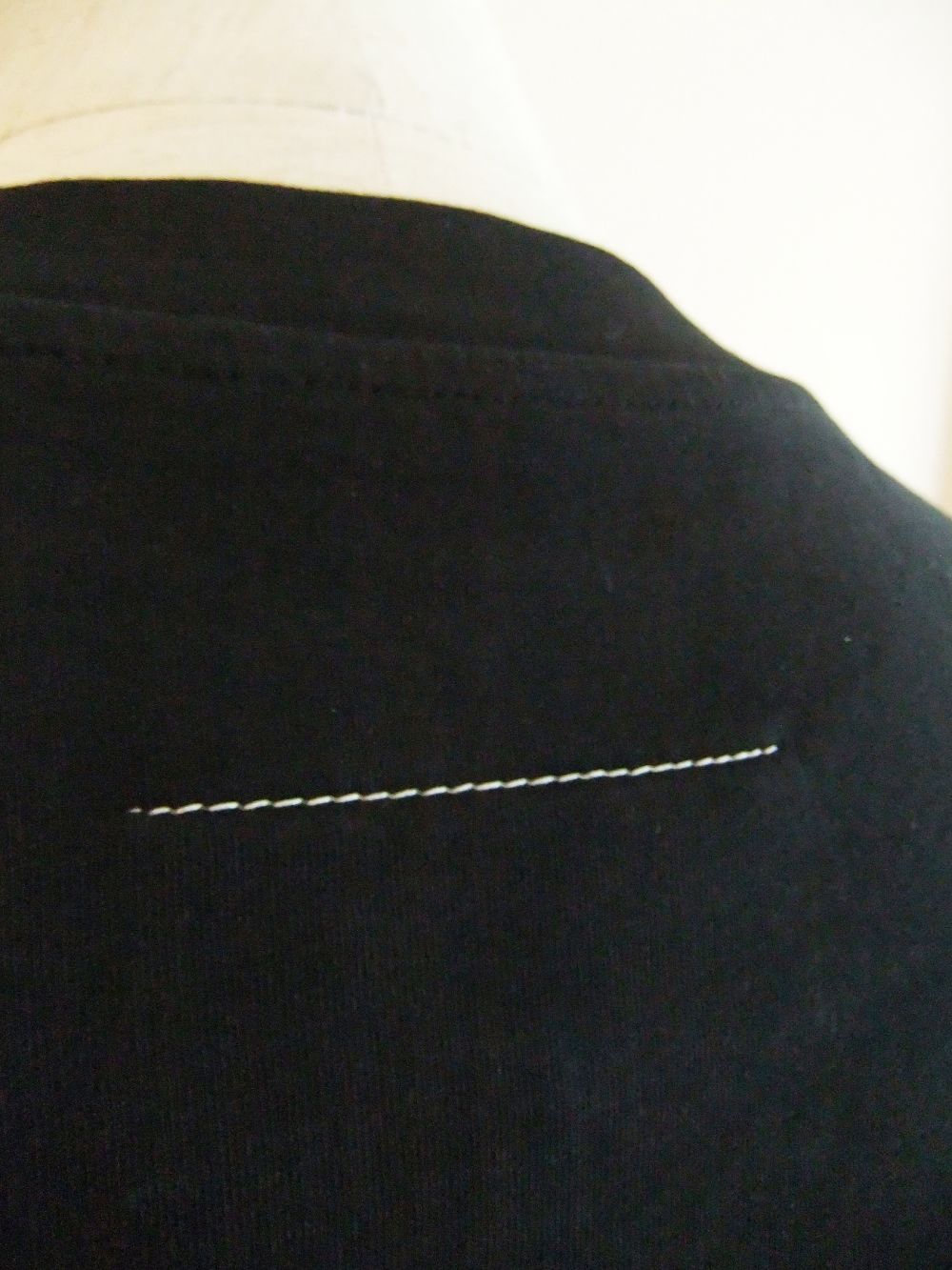 《MM➅》 Maison Margiela  (ブラック)  ロゴ  ロングスリーブ T シャツ