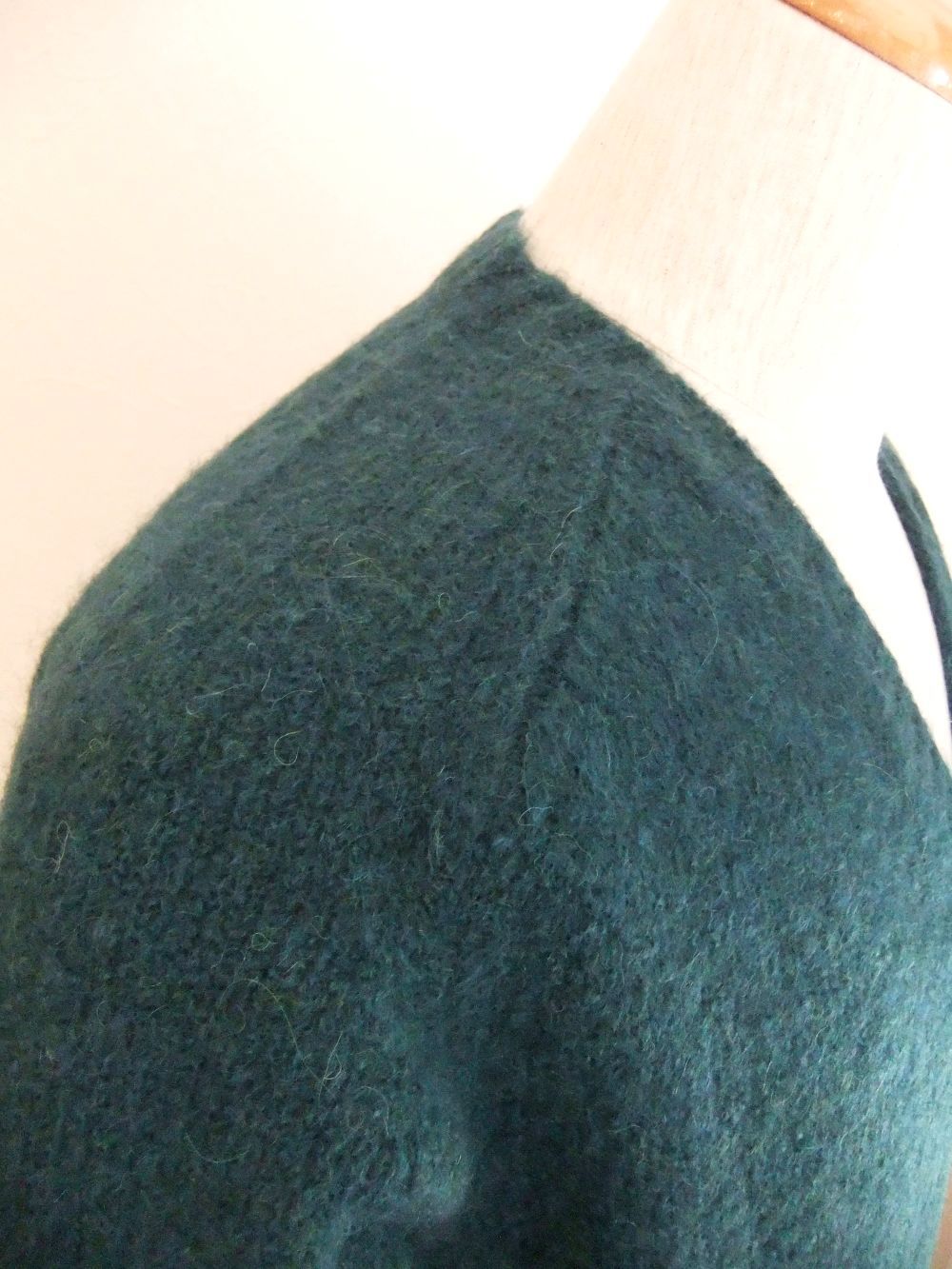 アルパカ混 V-NECK ニット   (グリーン)  CV1MLM13