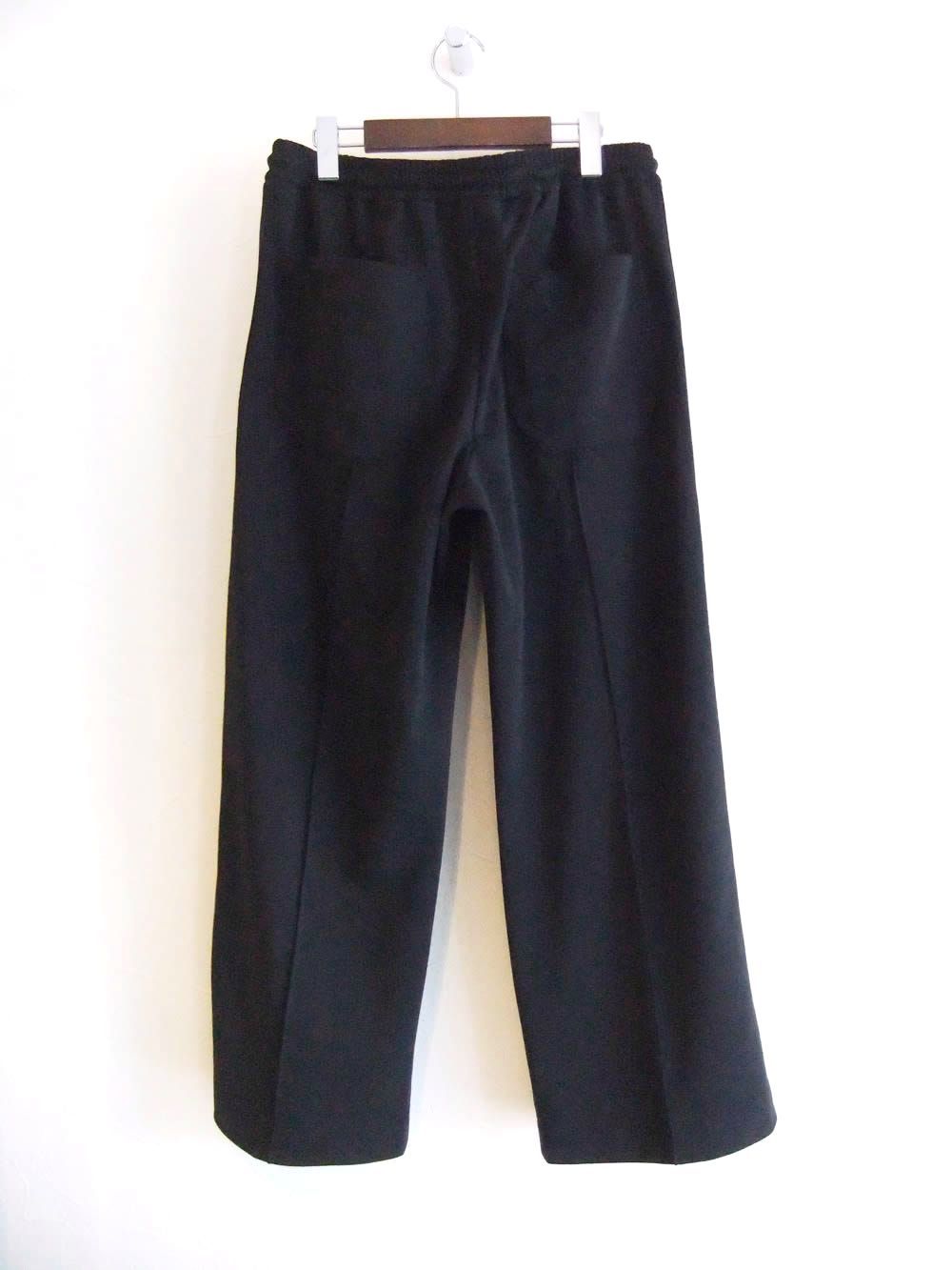 サイドライン ワイドパンツ  (ブラック)