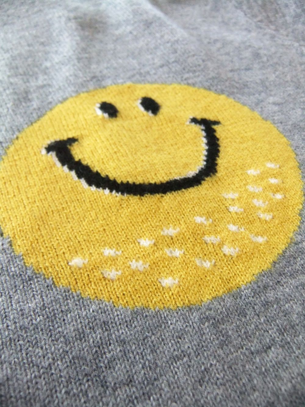 SMILE CREW  12G クルーネックニット (グレー)  RSM-22278