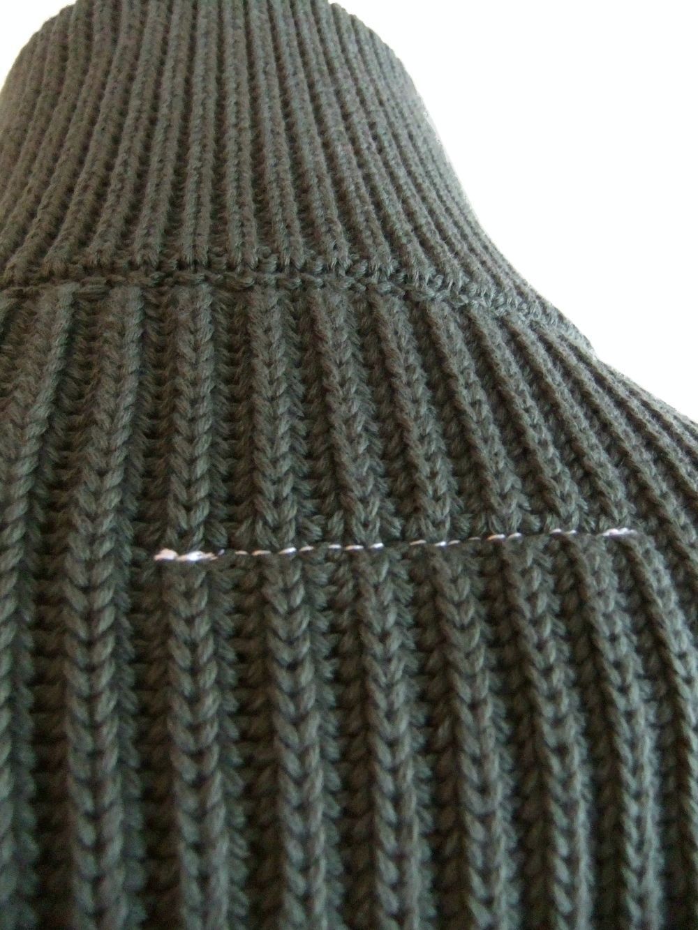 《MM➅》 Maison Margiela     リブ コットン ZIP カーディガン