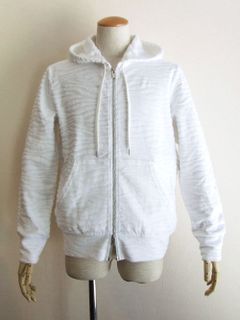 ZEBRA PILE JQ HOODIE  ゼブラ柄 パイルパーカー (ホワイト )