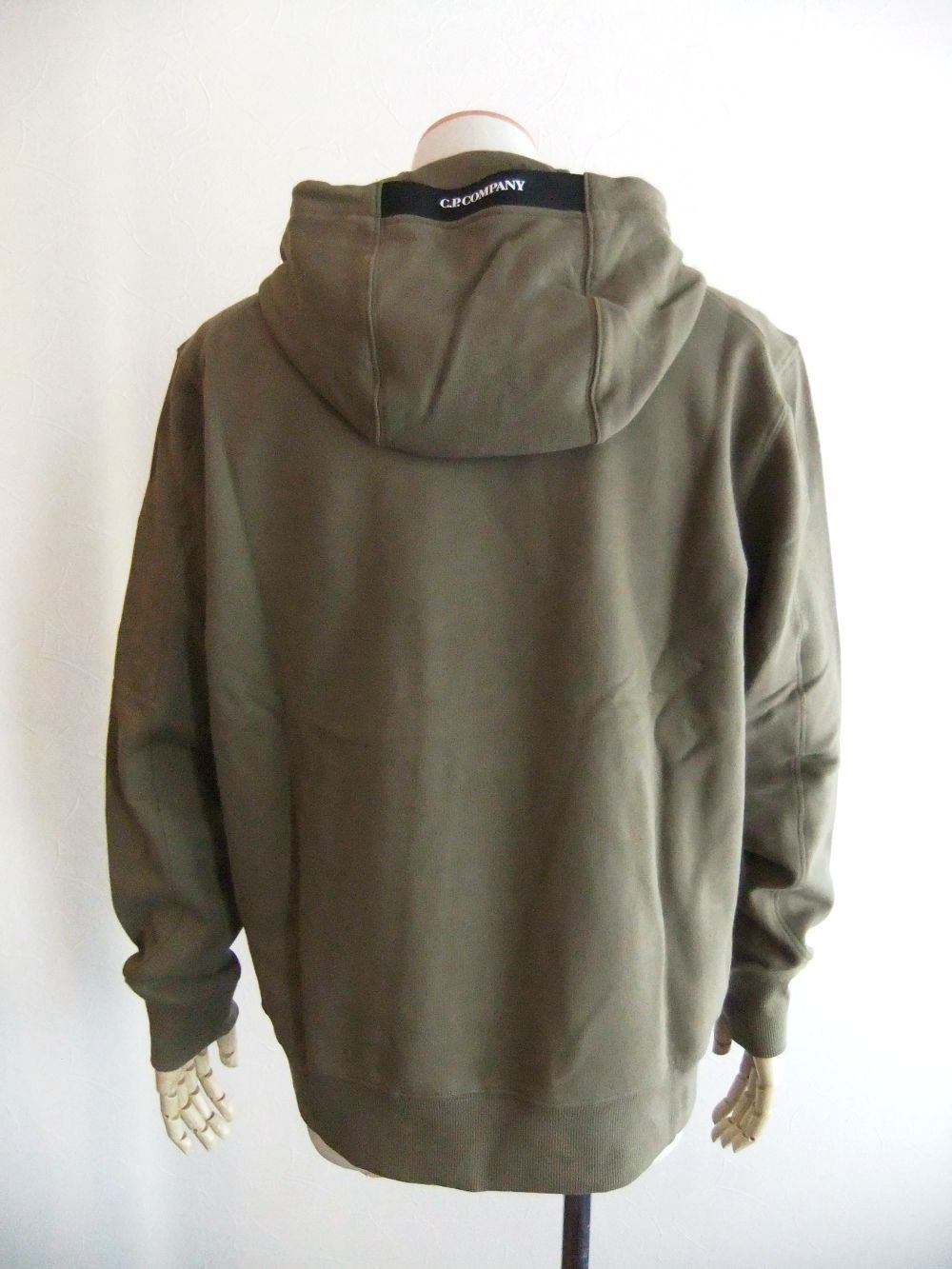 DIAGONAL RAISED FLEECE  HOODIE  (カーキブラウン) フーデッド スウェットシャツ