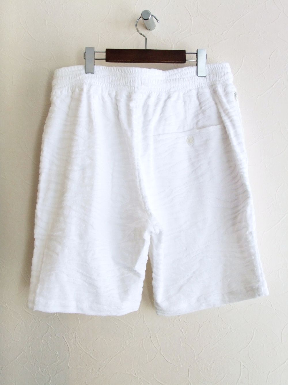 ZEBRA PILE JQ SHORTS  ゼブラ柄 パイル ショートパンツ  ( ホワイト )