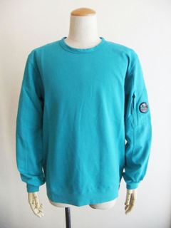 LIGHT FLEECE SWEATSHIRT  (ブルー) クルーネック スウェットシャツ