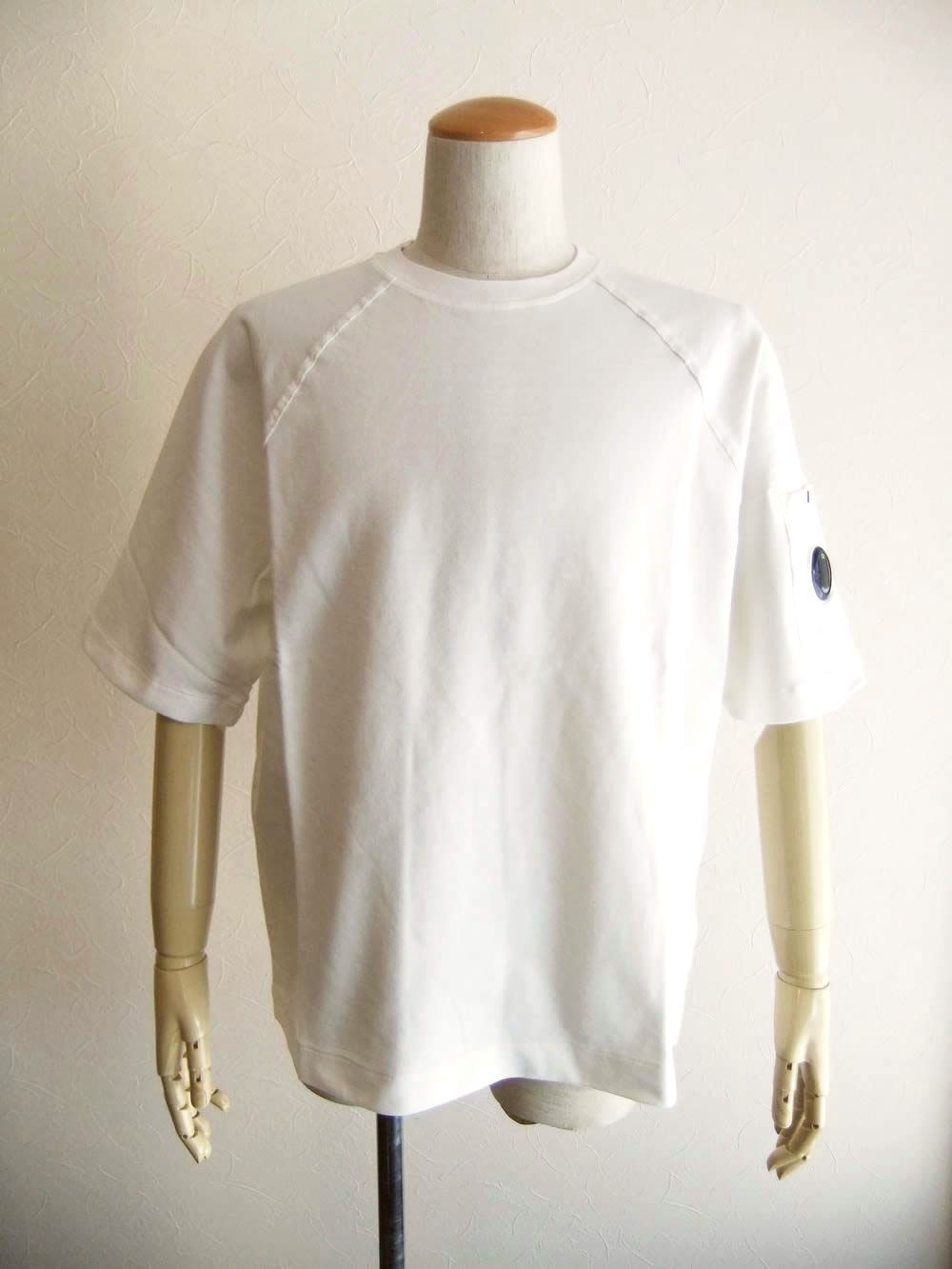 LIGHT FLEECE S/S SWEATSHIRT  (ホワイト) クルーネック半袖 スウェットシャツ