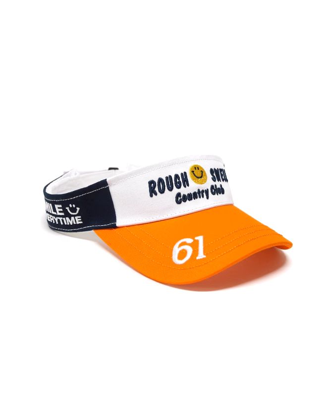 SMILE SUN VISOR  (ネイビー) ロゴ入りサンバイザー  RSA-25009