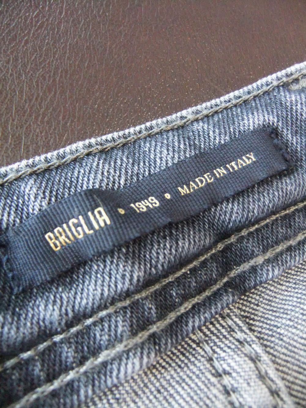 BRIGLIA 1949 RIBOT  コットンストレッチ スリムデニムパンツ