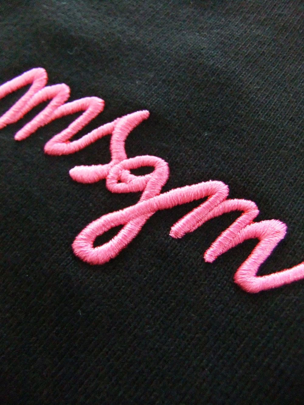 《LADIES》 刺繍ロゴ入り V襟 リブ  ショート スウェット   3241MDM75-227299