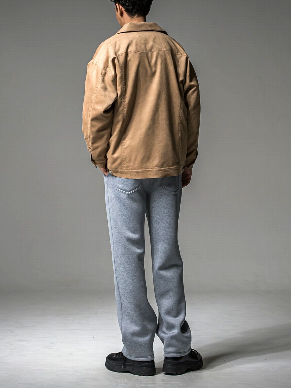 CHRIS EASY WIDE TUCK PANTS   ワイド イージーパンツ （グレー）