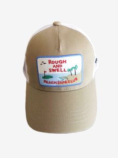 BEACH SIDE MESH CAP  (ベージュ)   ロゴ入り ワッペン付き キャップ    RSA-26004