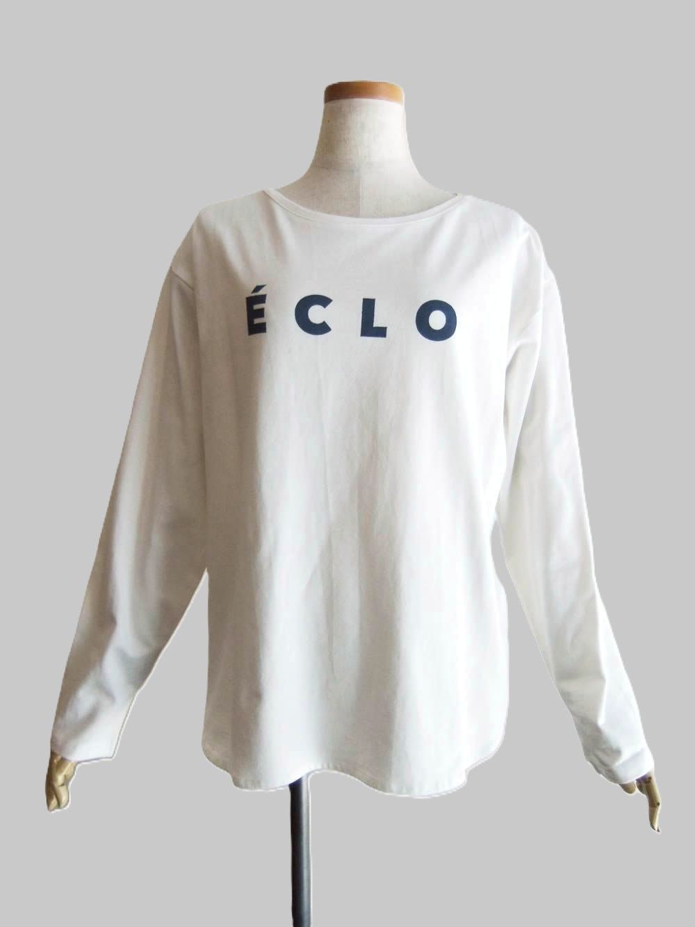 ロゴプリント  長袖 Tシャツ  (ホワイト)   646926