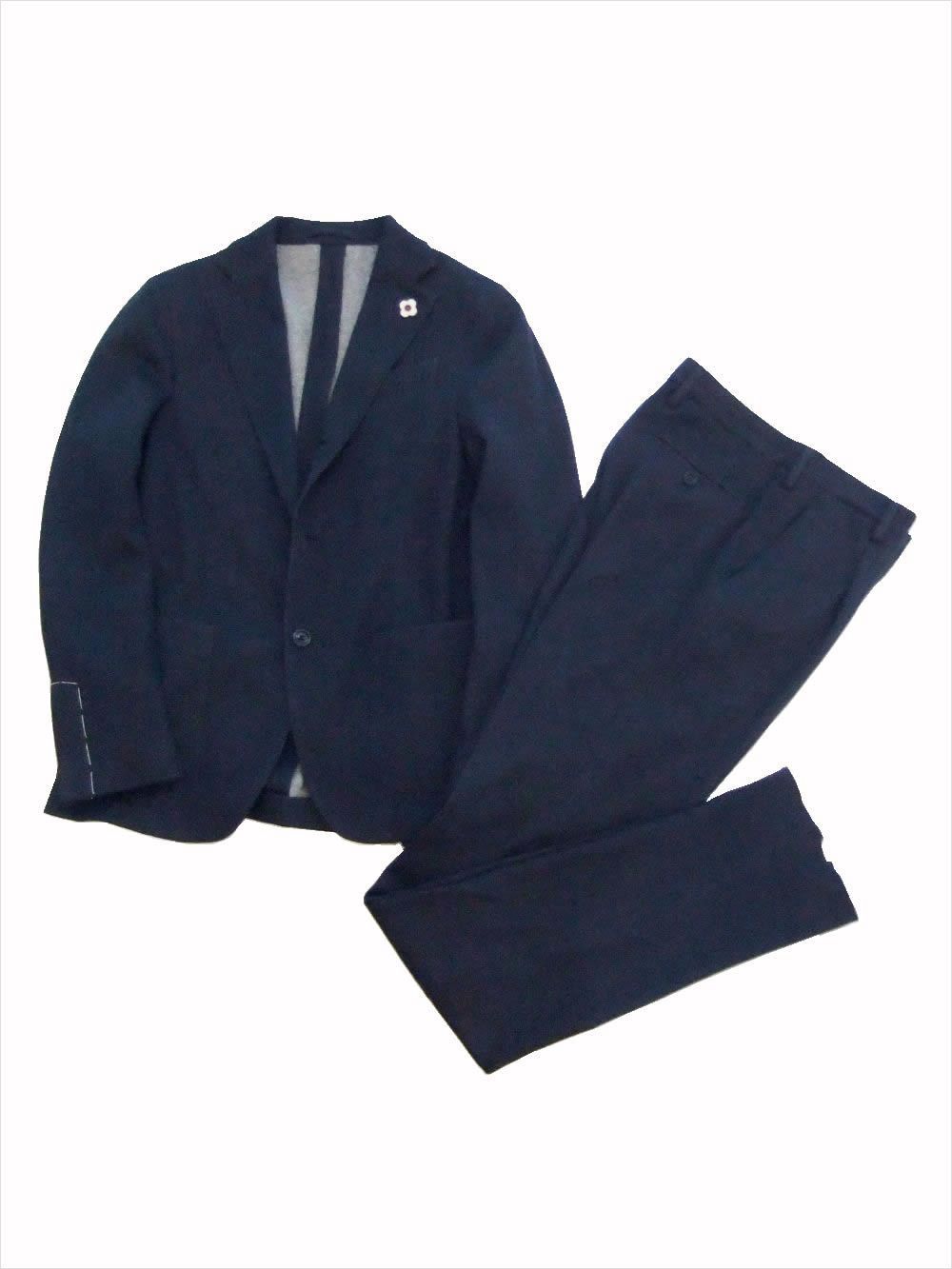 LARDINI ラルディーニ　カシミヤ混　スーツ LARDINI - カシミア混 コットン Wフェイス ストレッチ スーツ