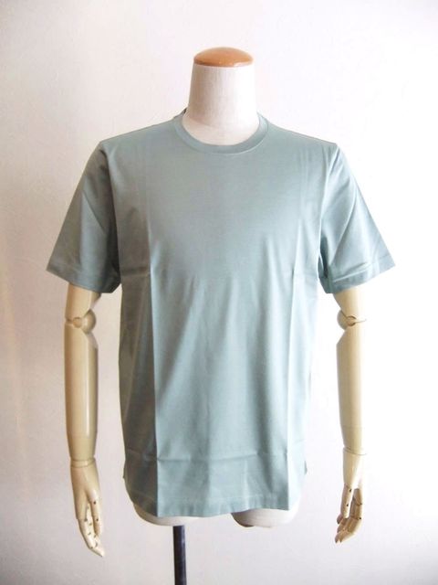 マーセライズ クルーネック Tシャツ (ミントグリーン)