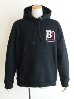 LETTER GRAPHIC COTTON BLEND HOODIE  モノグラムモチーフ コットンフーディー