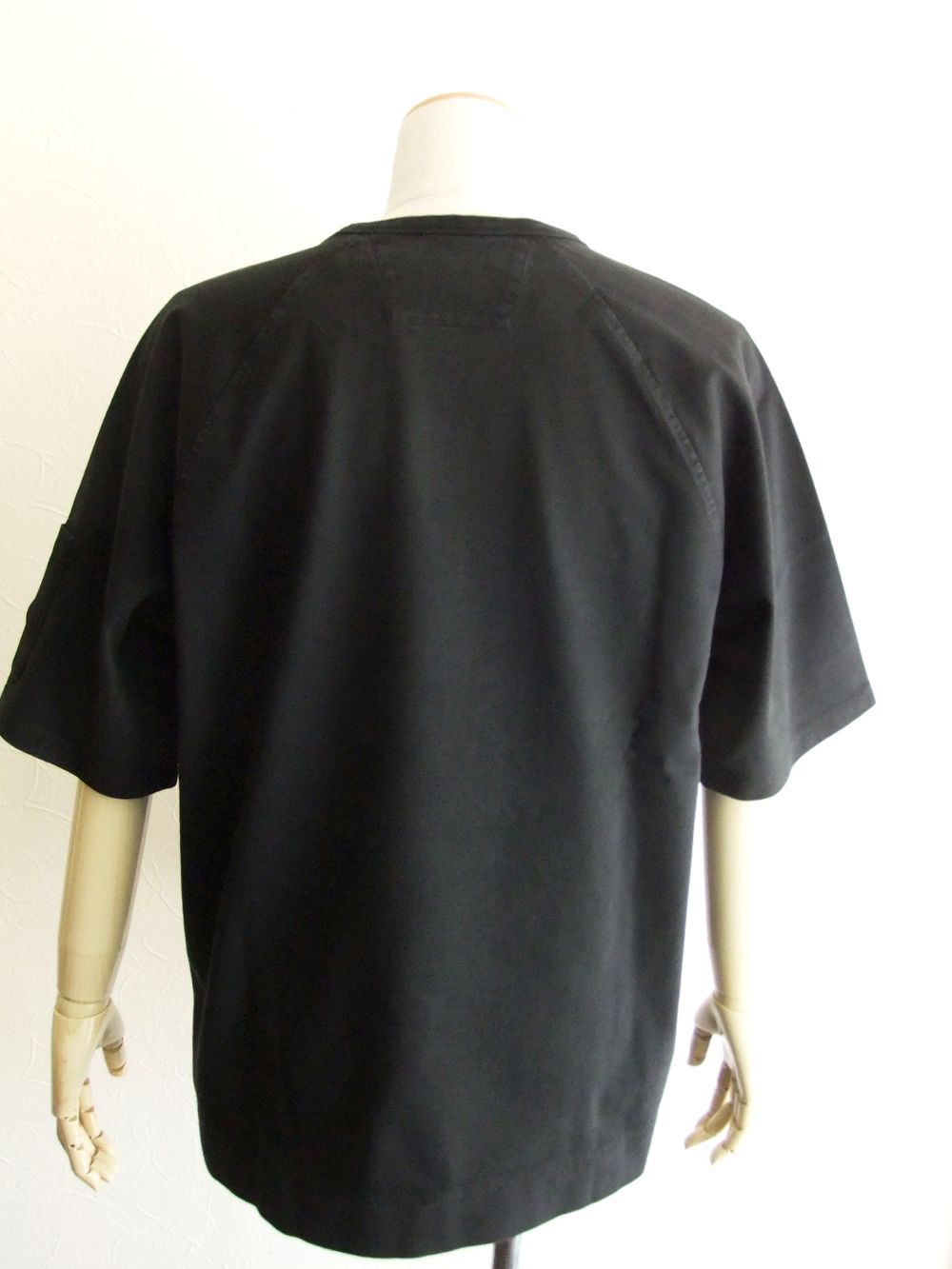 HEAVYJERSEYMIXEDSHORT SLEEVESWEATSHIRT (ブラック)  半袖ジャージーTシャツ