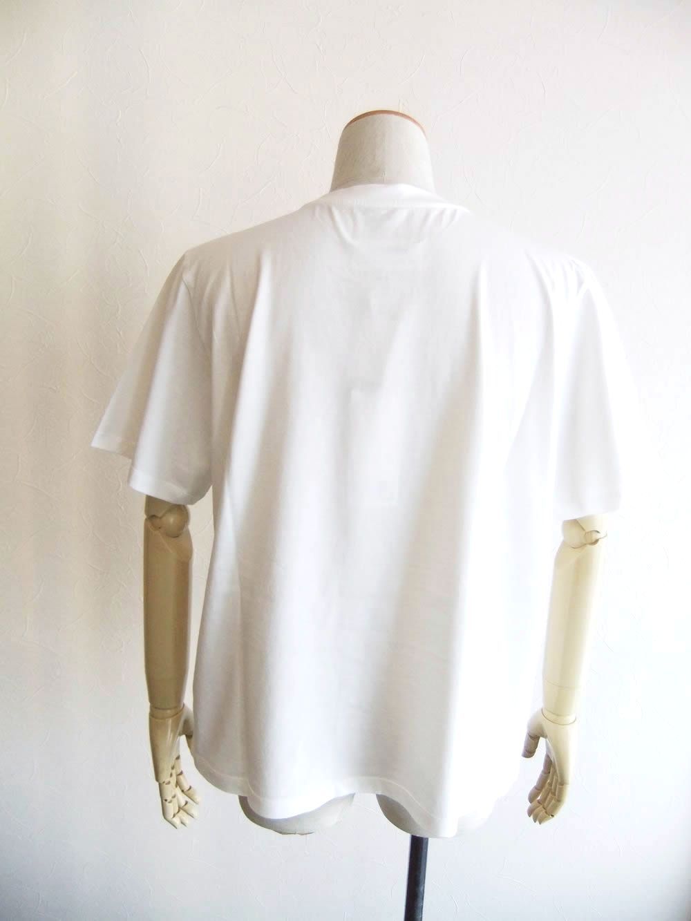 《MM➅》 Maison Margiela  LOGO PRINT T-SHIRT  (ホワイト)  ロゴ プリント Tシャツ