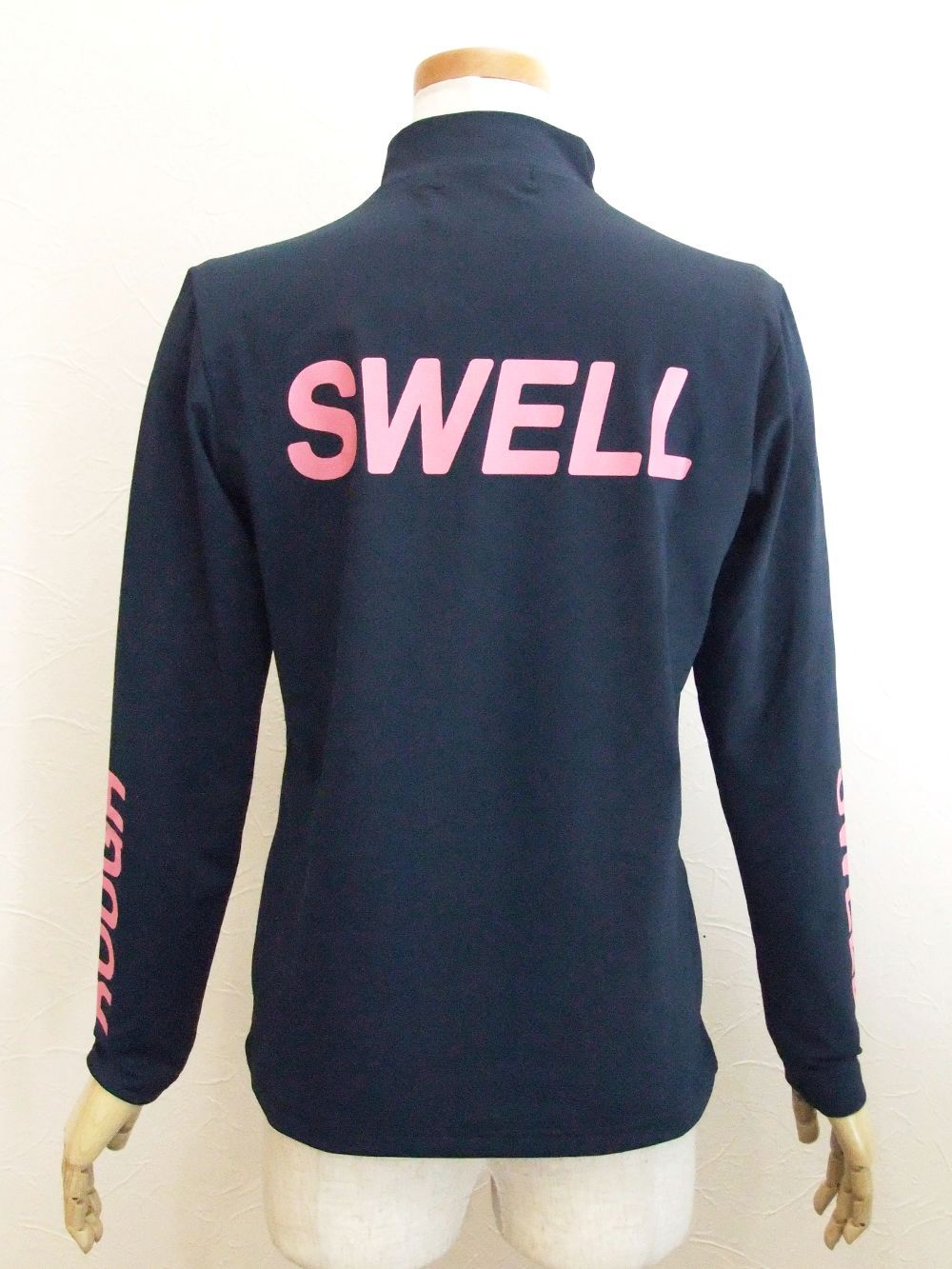 【LADIES】  BIG LOGO MOCK L.S. W.  (ネイビー) ロゴモックネック   RSL-21220
