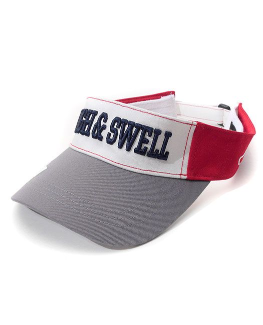 TRICOLOR VISOR ( グレー) ロゴ入りサンバイザー  RSA-21002