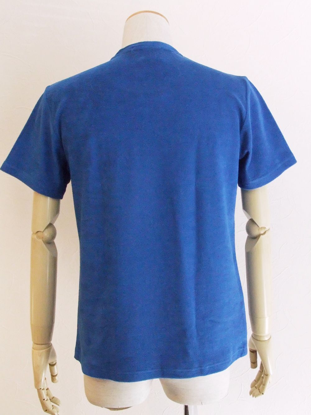 クルーネック 半袖パイルTシャツ ( マリンブルー )   TS/TC442-511501