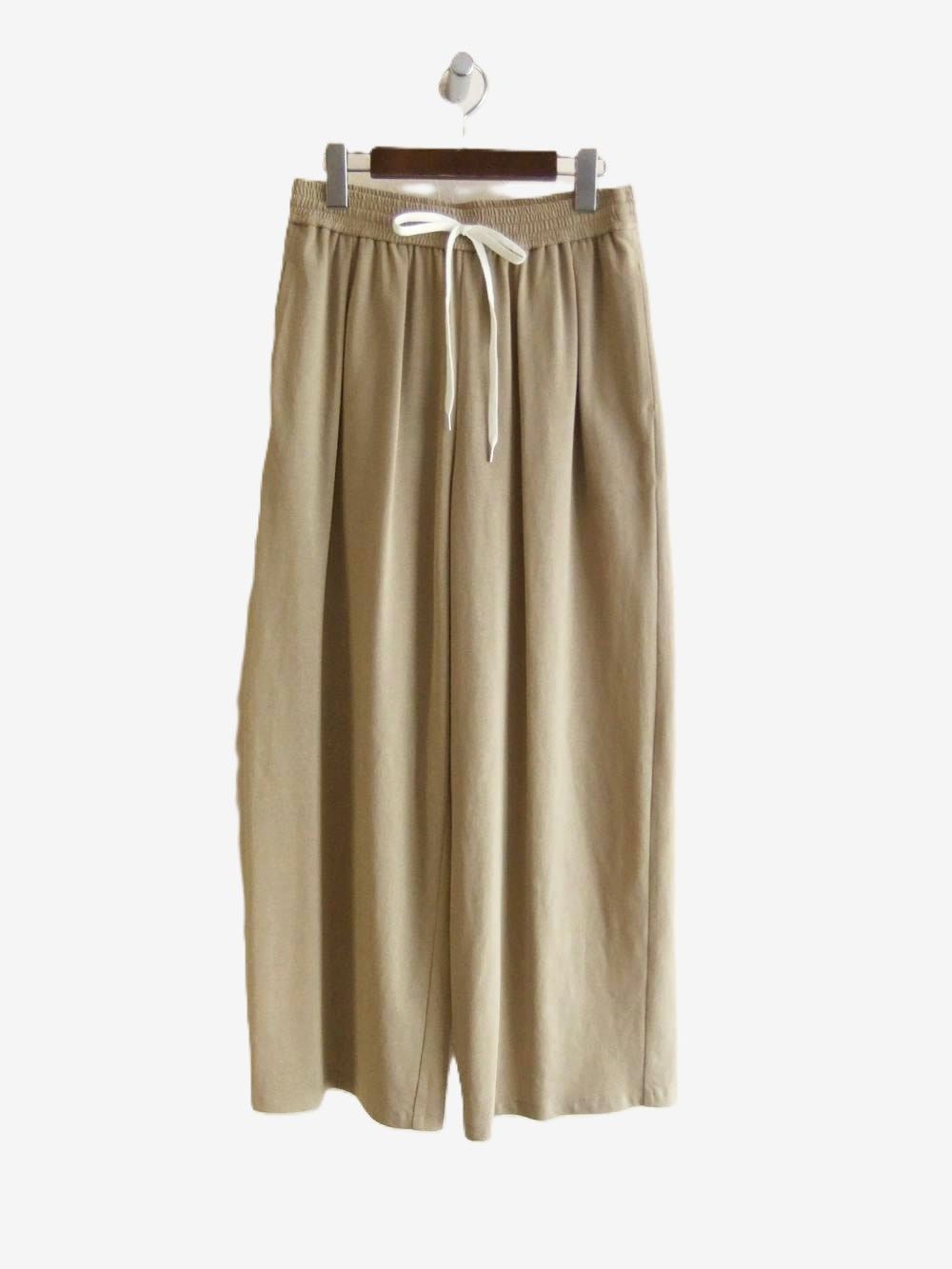 DRY COTTON WIDE EASY PANTS   (ベージュ) 625603